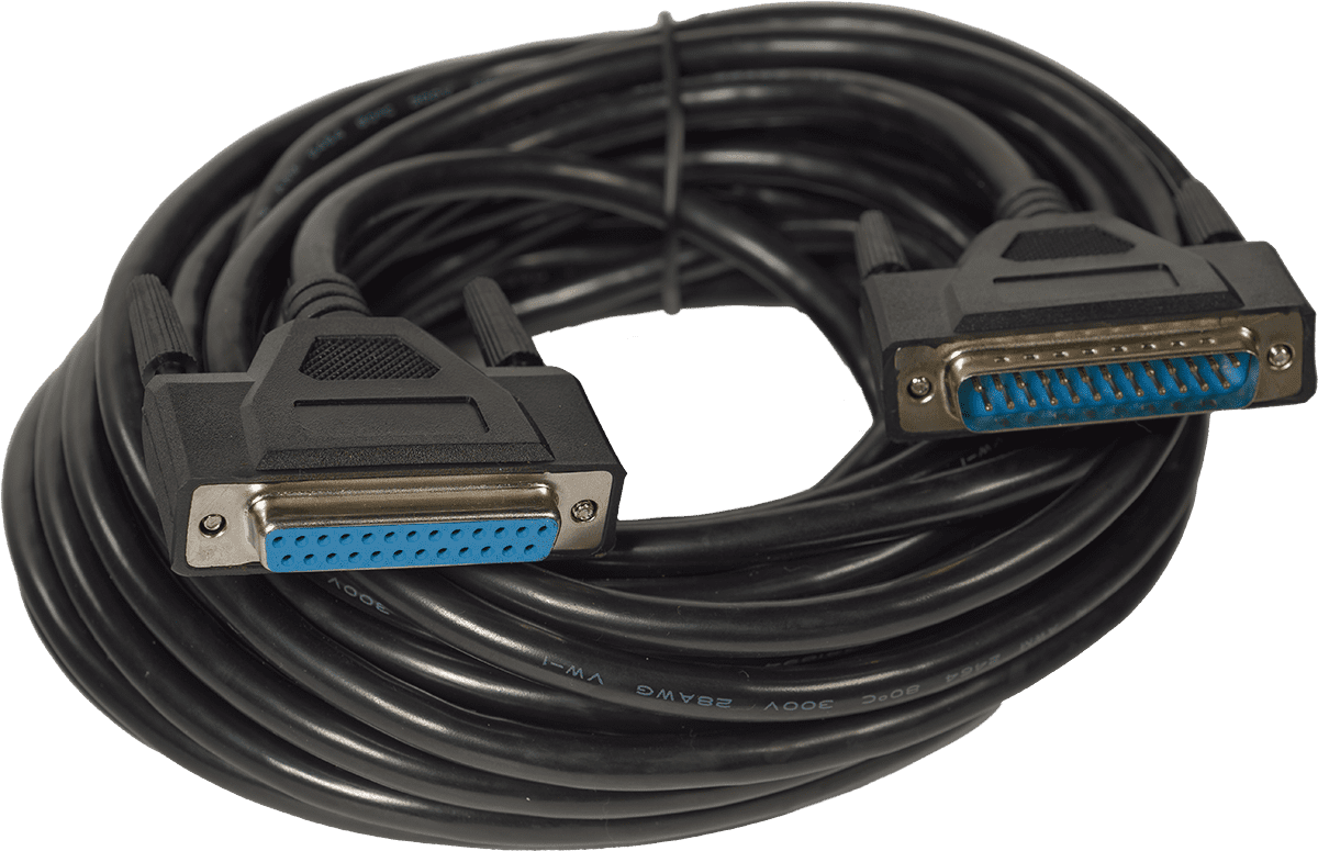 Algam Lighting Kabel Zwart ILDA 10 Meter voor Lasers