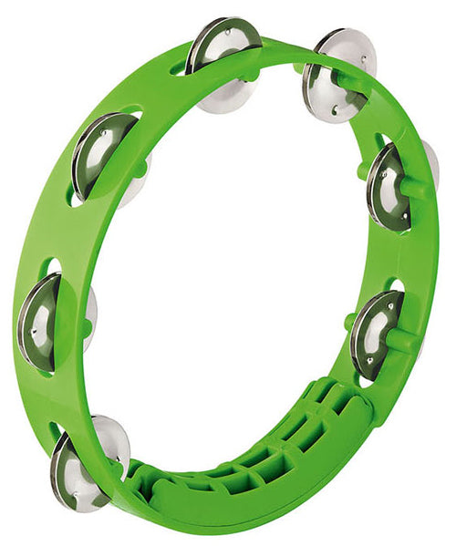 COMPACT ABS TAMBOURINE - GRASS-GREEN - 8? - 1 ROW VERSION