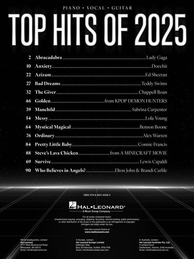 Top Hits Of 2025 PVG