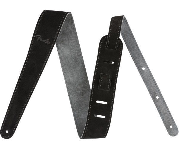 2" Suède band zwart/grijs omkeerbaar