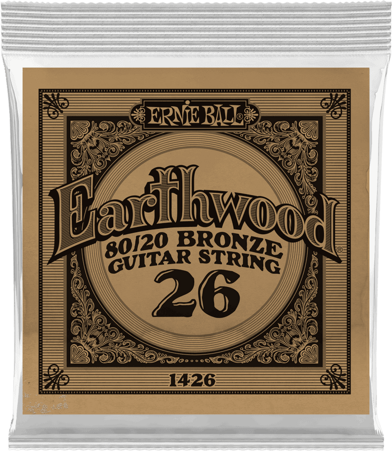 .026 EARTHWOOD 80/20 BRONZE ACOUSTIC GUITAR STRINGS