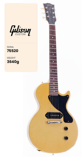 Gibson Custom Les Paul Junior 1957 Vos TV Yellow Cs Hrc