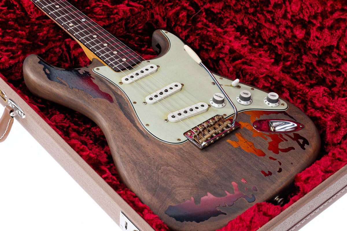 Stratocaster Rory Gallagher Super Heavy Relic 3-Color Sunburst Signature Artist 2025