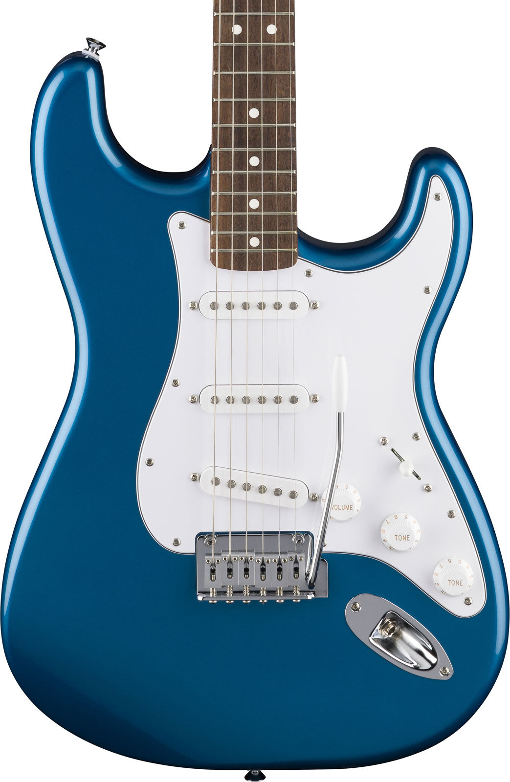 Standard Stratocaster LRL Witte Slagplaat Aqua Marine Metallic