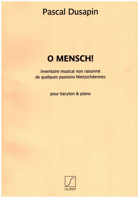 Salabert O Mensch!