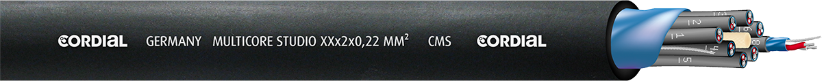 Cordial Multicore-kabel 12 Paren 2 X 0,22mm - 15 M