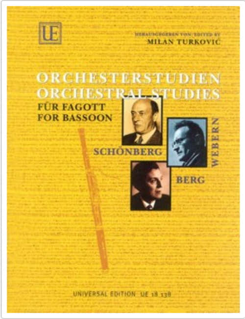Schonberg A. / Berg A. / Webern A. - Orkeststudies - Fagot