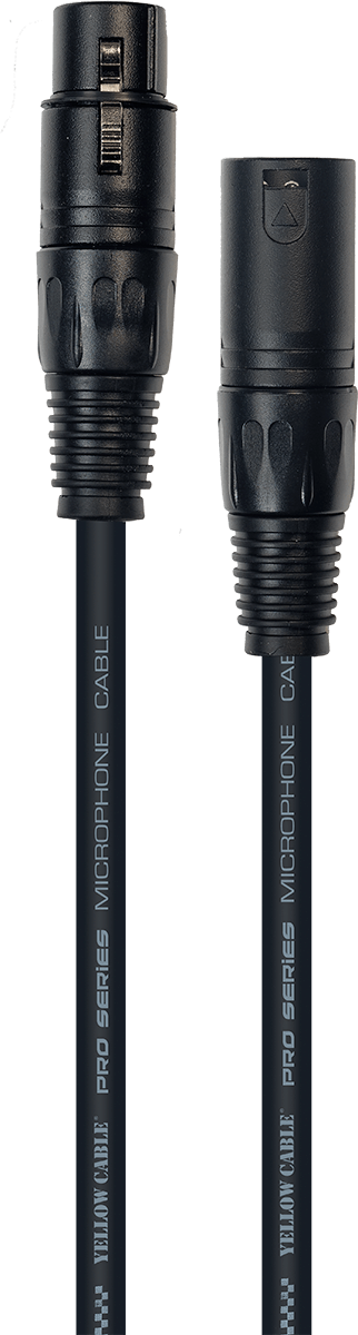 Yellow Cable MICROPHONE STANDARD STANDARD CABLES XLR PROFILE MALE/XLR FEMALE 15M
