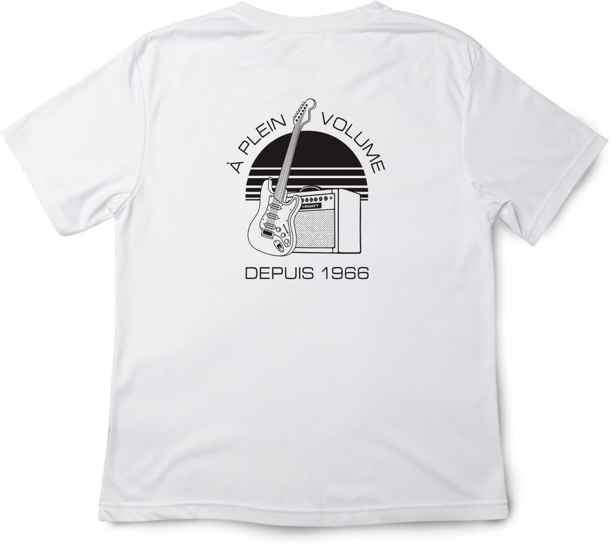White T-Shirt Black Classic Logo XL-Size