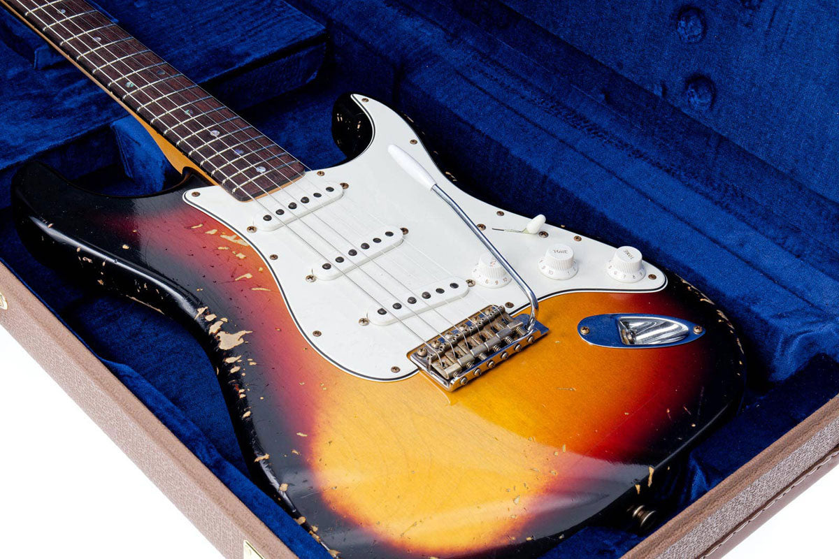 60 Stratocaster Heavy Relic Rw 3-kleurige Sunburst