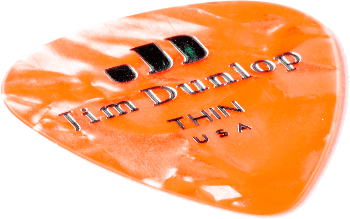 12 x Oranje celluloid-Perloid dun