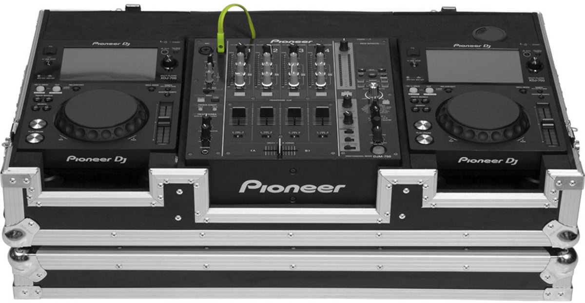 Flight Console 10/12'' XDJ700 en DJM750 W Zilver